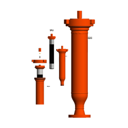 Design options of pulsation dampeners, aka snubbers